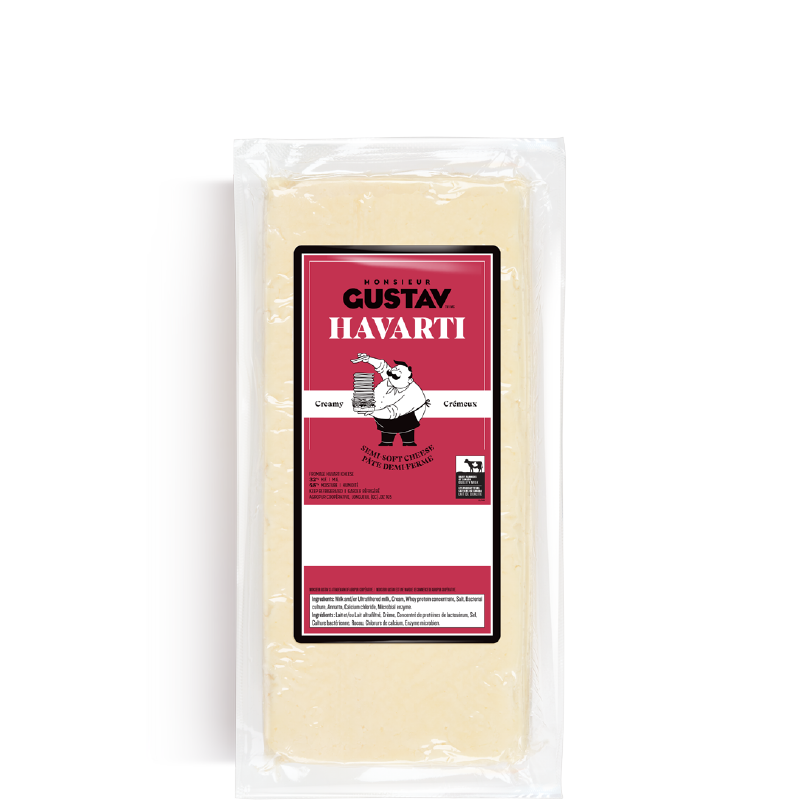 Havarti cheeses Monsieur Gustav