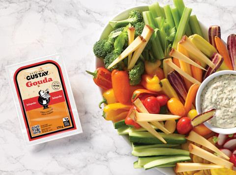 Gouda Jalapeño + Crudités image
