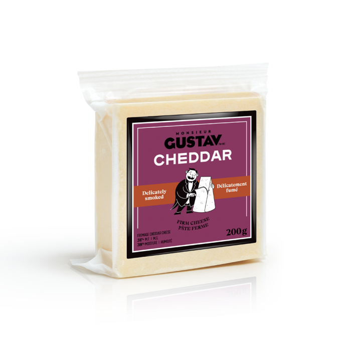 Cheddar Monsieur Gustav Smoked 200g Cheddar Monsieur Gustav Smoked 200g