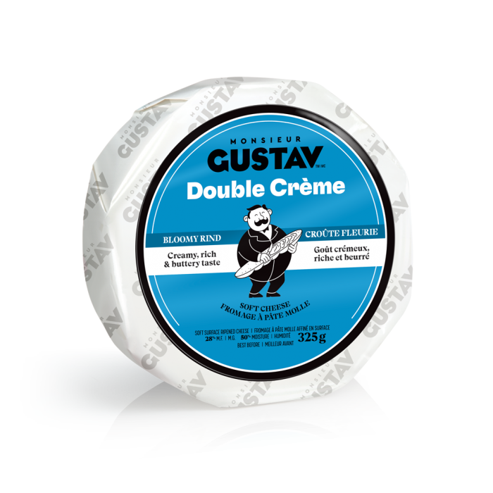 Monsieur Gustav Double Crème croûte fleurie 325g